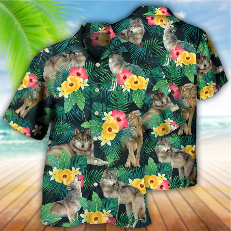 Wolf Tropical Summer Vibes Edition Best Fathers Day Gifts Hawaiian Shirt Men 2 70298485
