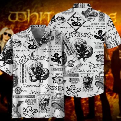 Whitesnake Hawaii Shirts Whitesnake Sleeve Shirts Whitesnake Aloha Shirts