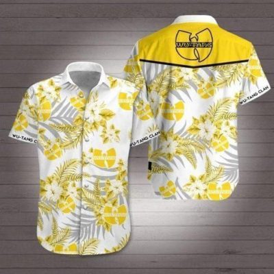 Wu Tang Clan Hawaiian Tropical Hawaiian Graphic Print Short Sleeve Hawaiian Casual Shirt