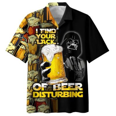Yoda With Beerdarth Vader With Beer Hawaiian Shirt