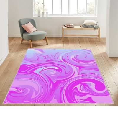 Aesthetic Marble Patterned Rug Pink Gold Marble Abstract Modern Area Rugs For Living Room Lux Home Office Carpets Abstract Decor Rug