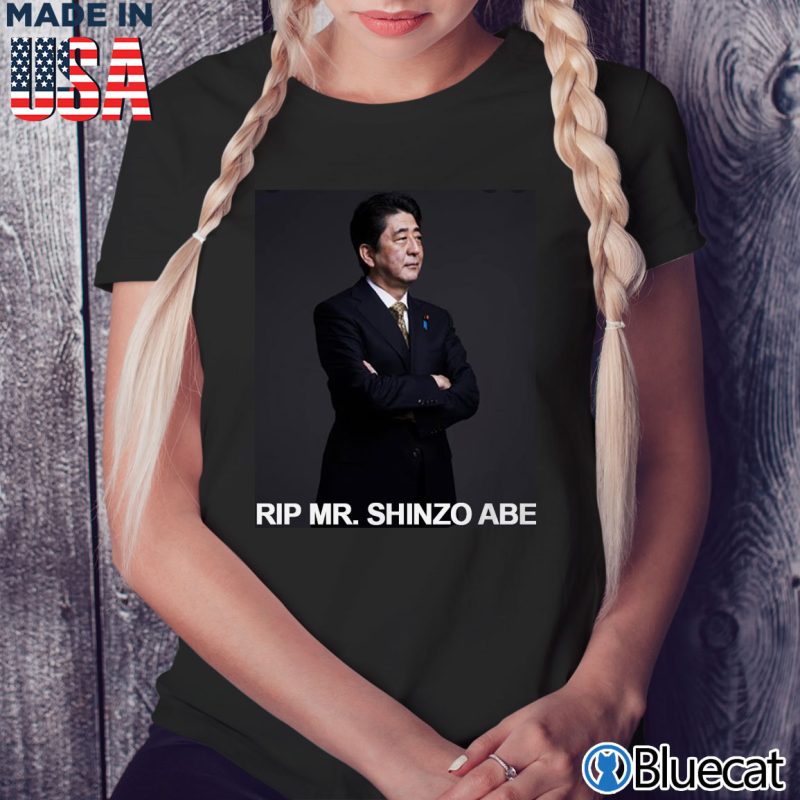 Black Ladies Tee RIP Prime Minister of Japan Shinzo Abe T shirt