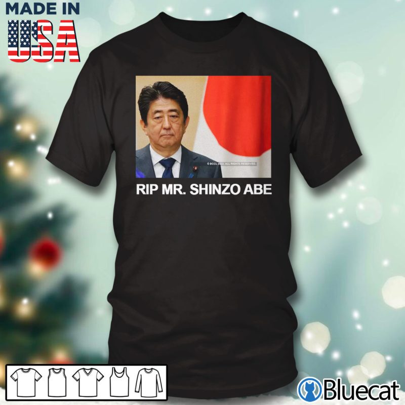 Black T shirt RIP Mr Shinzo Abe T shirt
