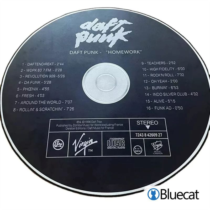 Daft Punk Homework CD Round Rugs and Carpets