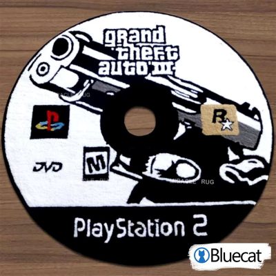 GTA Grand Theft Auto 3 playstation 2 CD Rugs Carpet