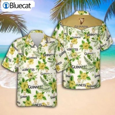 Guinness Draught Beer Hawaiian Shirt Beer Party Gift