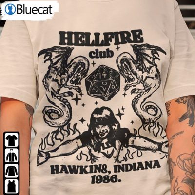Hellfire Club Shirt Vintage Y2k Eddie Munson Stranger Things Inspired