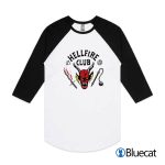 Hellfire club hellfire shirt eddie munson stranger things short sleeve raglan 12 1