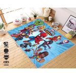 Kids Room Rug Nursery Rug Captain America Spiderman Hulk Iron Man Thor Kids Room Rug Rug For Living Room Blacjk Panther Kids Gift