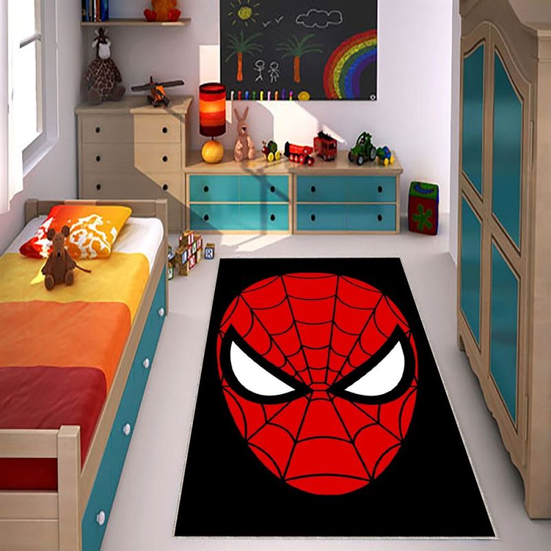 Spiderman Headgear Spiderman Spiderman Rug Boys Room Spiderman Pattern Rug Popular Rug Themed Rug Home Decor Gift For Kids Amazing