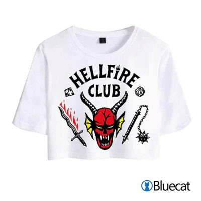 Stranger Things 4 Hellfire Club Cospaly Costume Crop Top