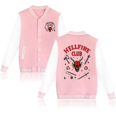 Stranger Things Hellfire Club Jacket Shirt Baseball Jersey