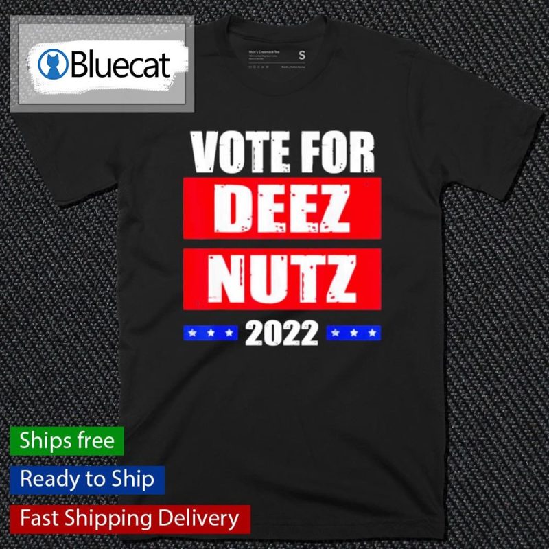 Vote For Deez Nutz 2022 President Biden Trump Retro USA Flag Shirt