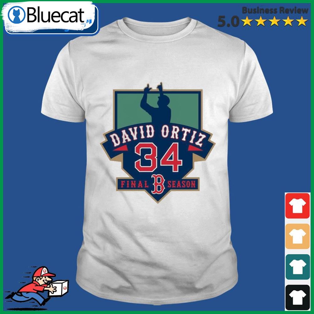David Ortiz 34 Boston Red Sox Final Season Shirt