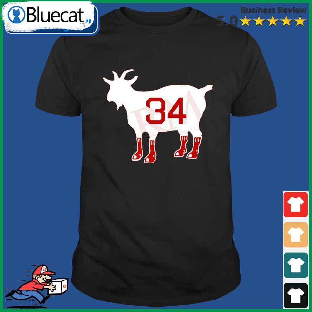 David Ortiz Is The Goat Of Boston Red Sox Big Papi Shirt Hall Of Fame Shirt