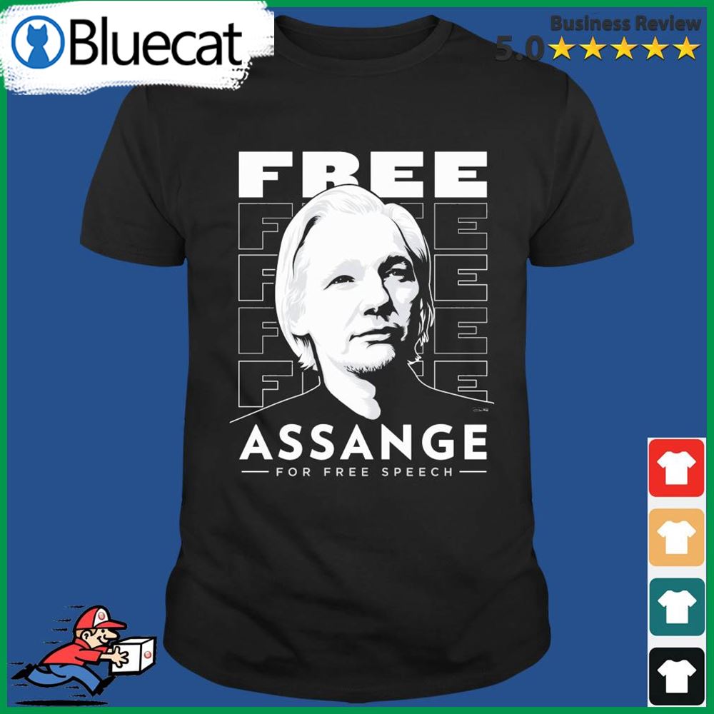 Free Assange For Free Speech Shirt