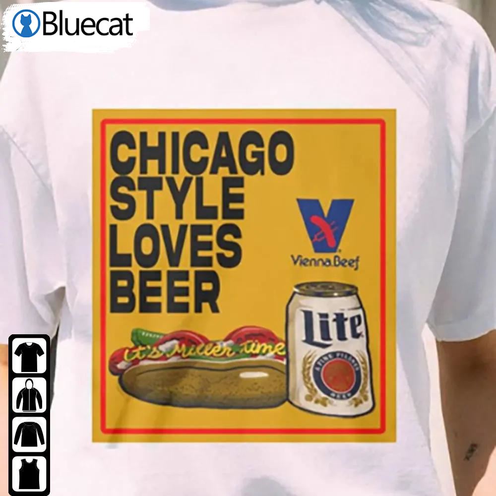 Funny Chicago Loves Beer Shirt National Beer Day Gift