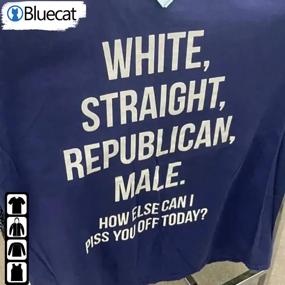 Funny White Straight Republica Male Republican Shirt