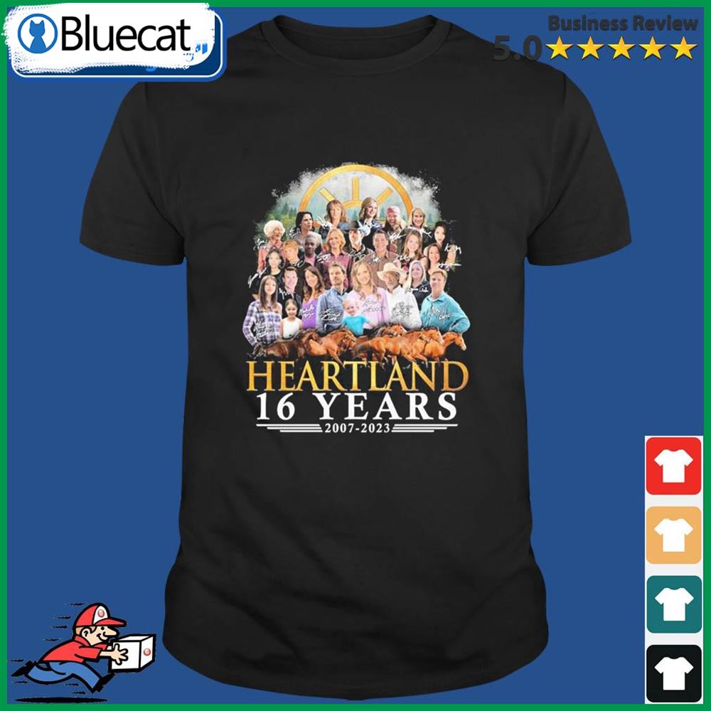 Heartland 16 Years 2007-2023 Signatures T- Shirt