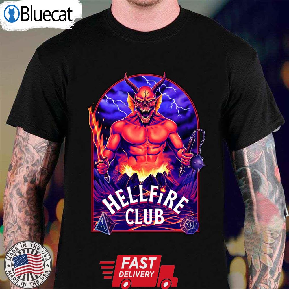 Hellfire Club Fanart Stranger Things Thunder Fire Unisex T-shirt