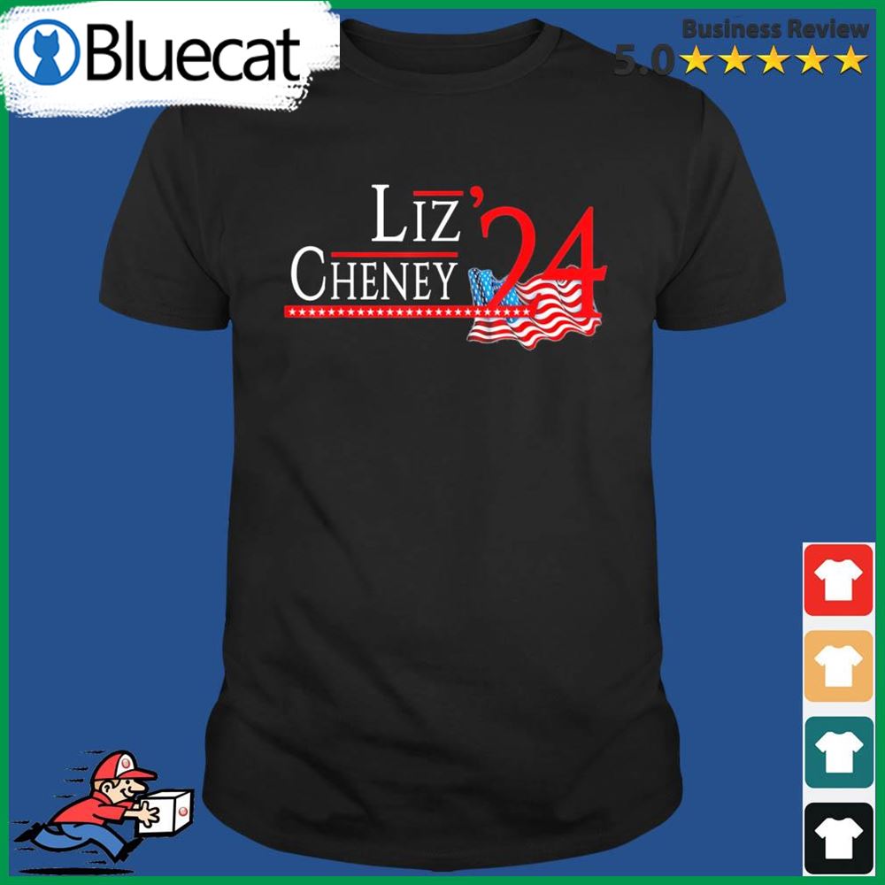 Liz Cheney For President 2024 Usa Election Liz 24 Flag Usa Shirt