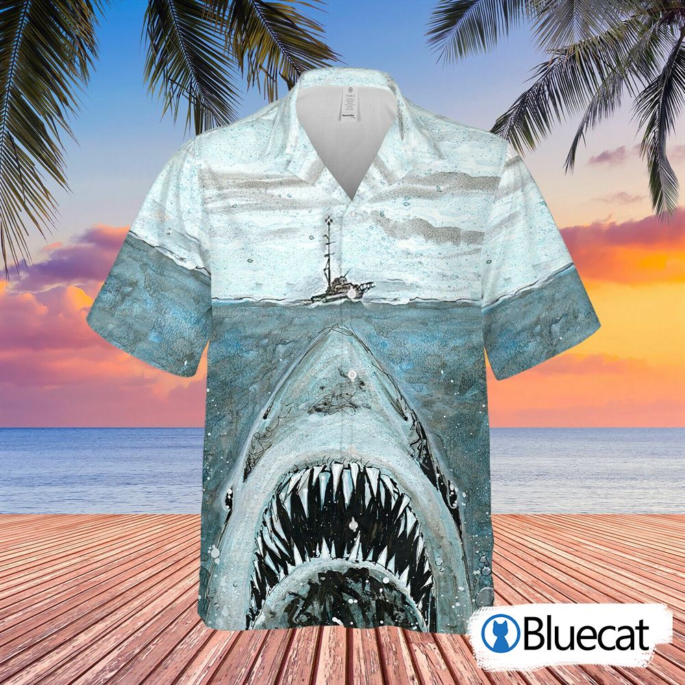 Ocean Shark Jaws Unisex Hawaiian Shirt Summer Shirt