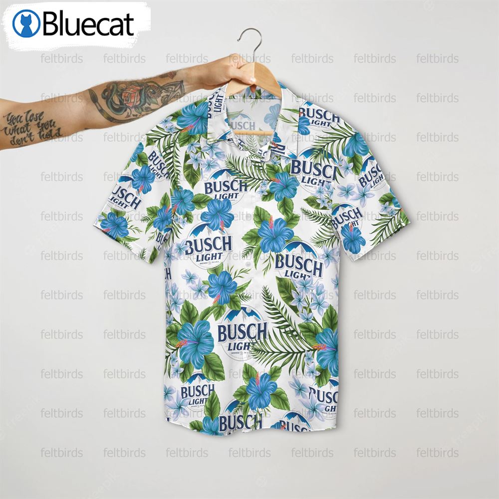 Personalized Busch Light Beer Unisex Hawaiian Shirt