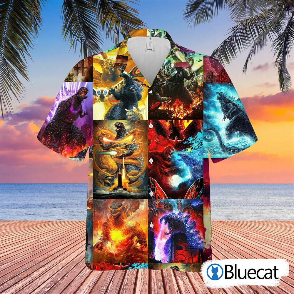 The Godzilla Hawaiian Shirt Unisex Hawaiian Shirt Summer Shirt