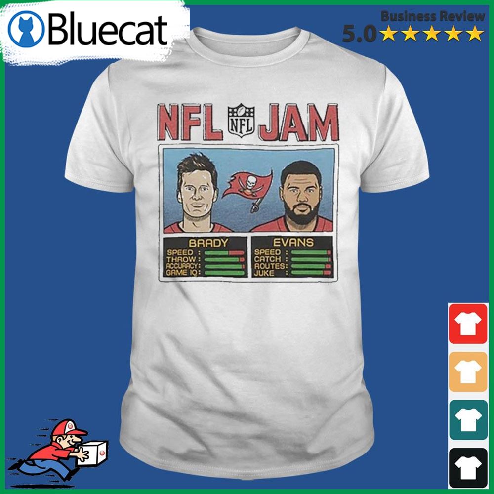 The Nfl Jam Buccaneers Brady And Evans Shirt