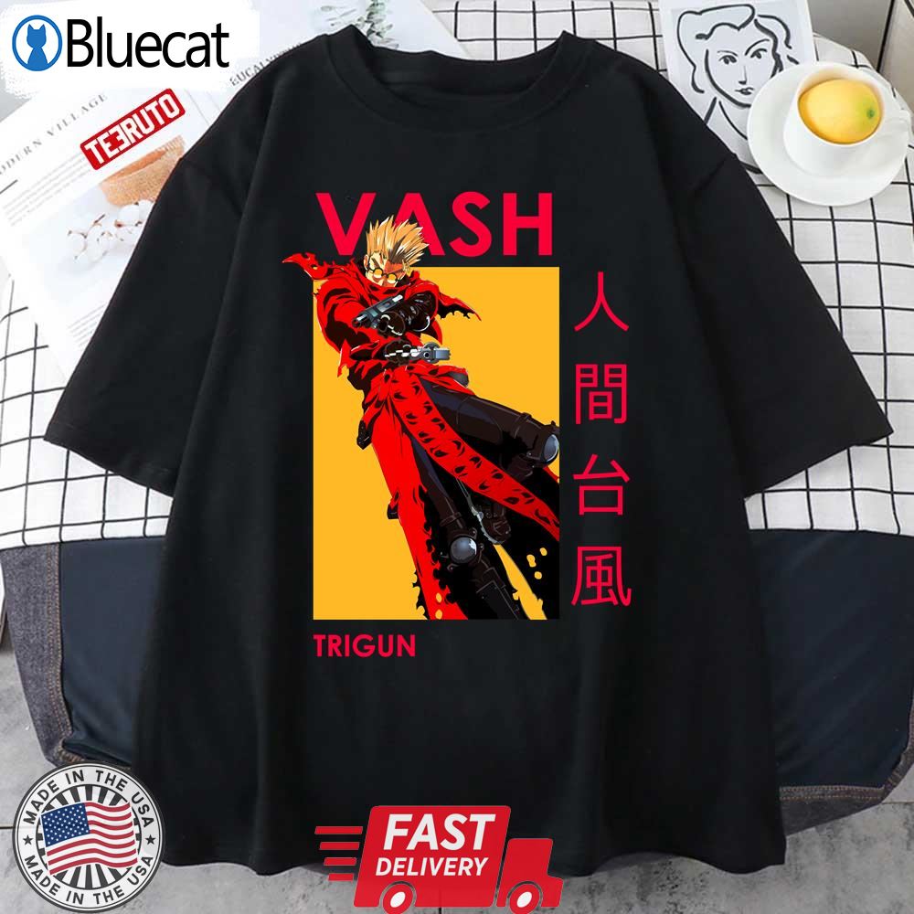 Trigun Vash The Stampede Dual Wield Anime Unisex T-shirt