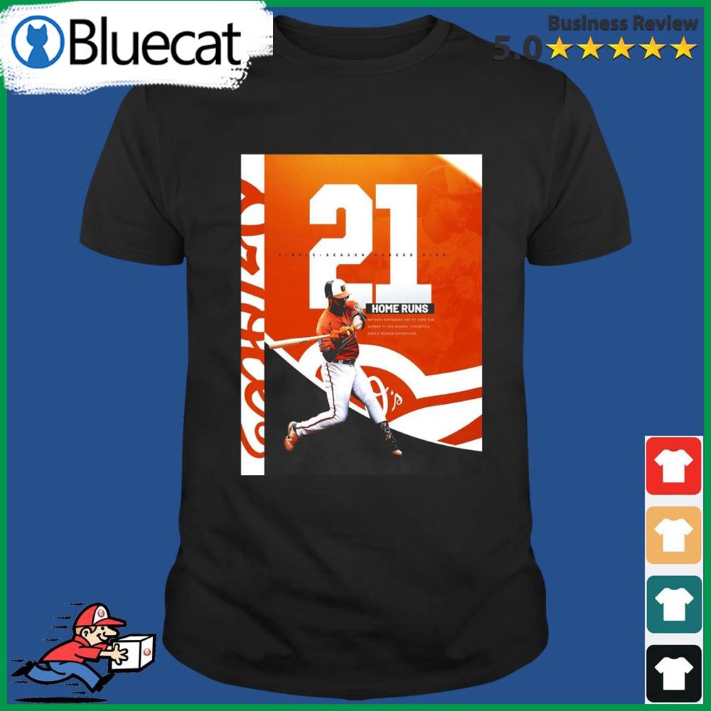 Anthony Santander 21 Home Runs In Baltimore Orioles Unisex T-Shirt