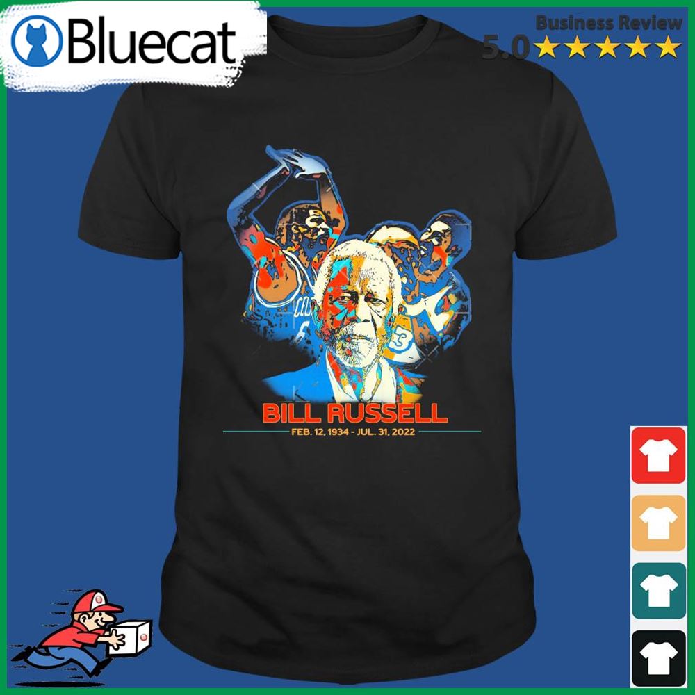Bill Russell Feb 12 1934- Jul 31 2022 Shirt