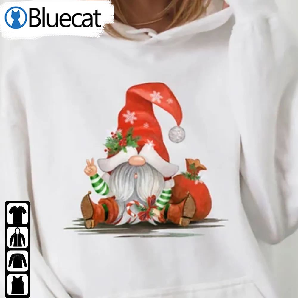Christmas Gnome Sweatshirt Merry Xmas Unisex Merch Gift