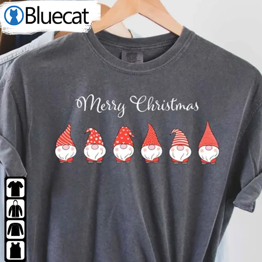 Christmas Gnomes Shirt Santa Merry Xmas Gift For Christmas