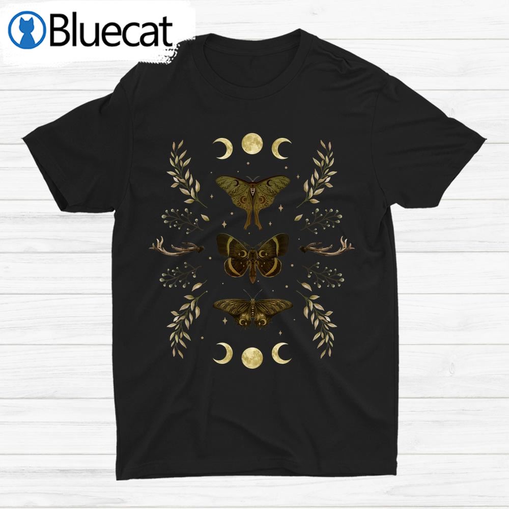 Fairy Grunge Fairycore Aesthetic Goth Luna Moth Butterfly Shirt