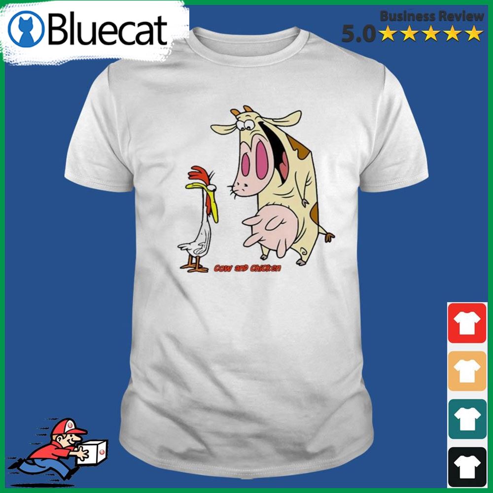 Funny Cow And Chicken Shirt