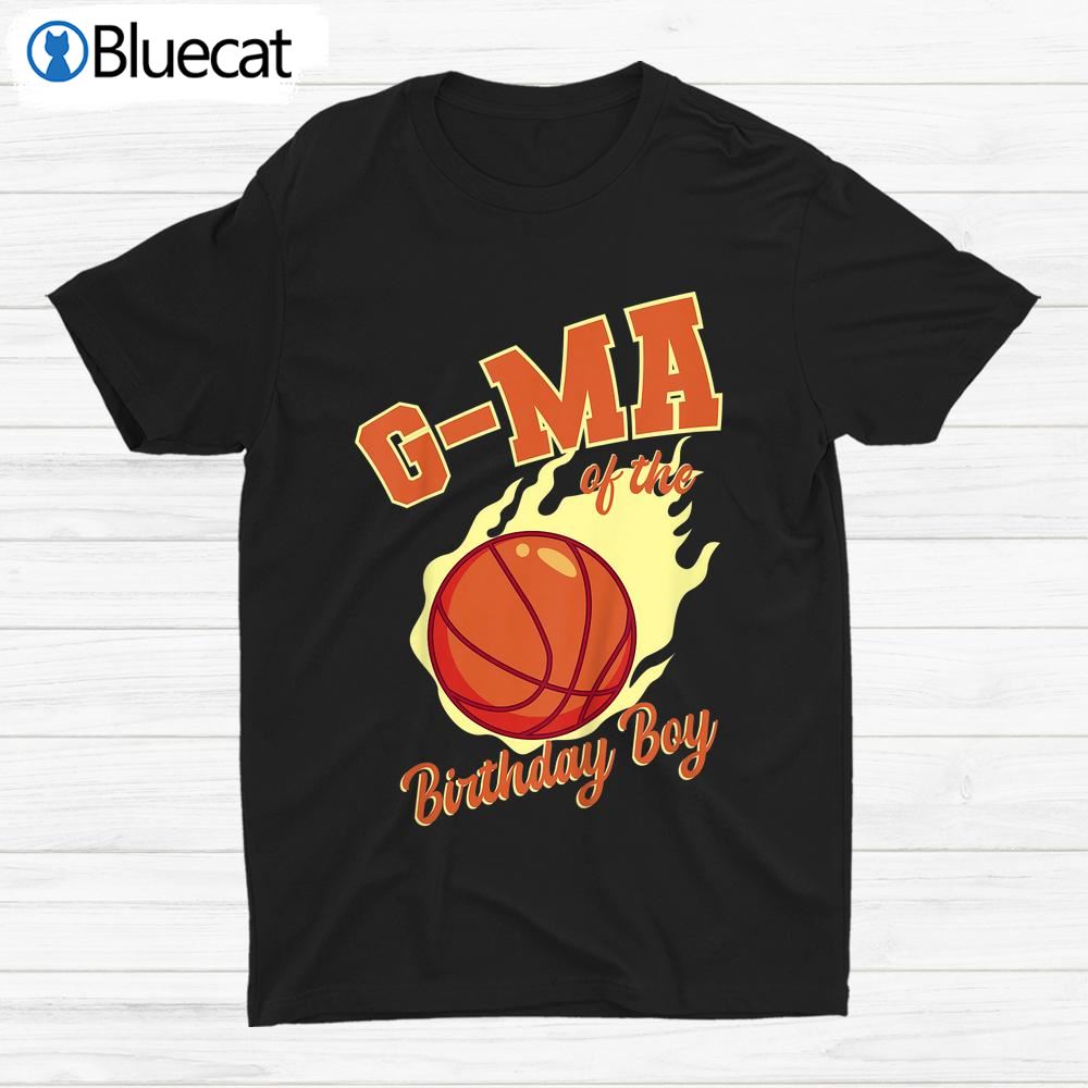 G-ma Of The Birthday Boy Basketball Family Bday Party Shirt