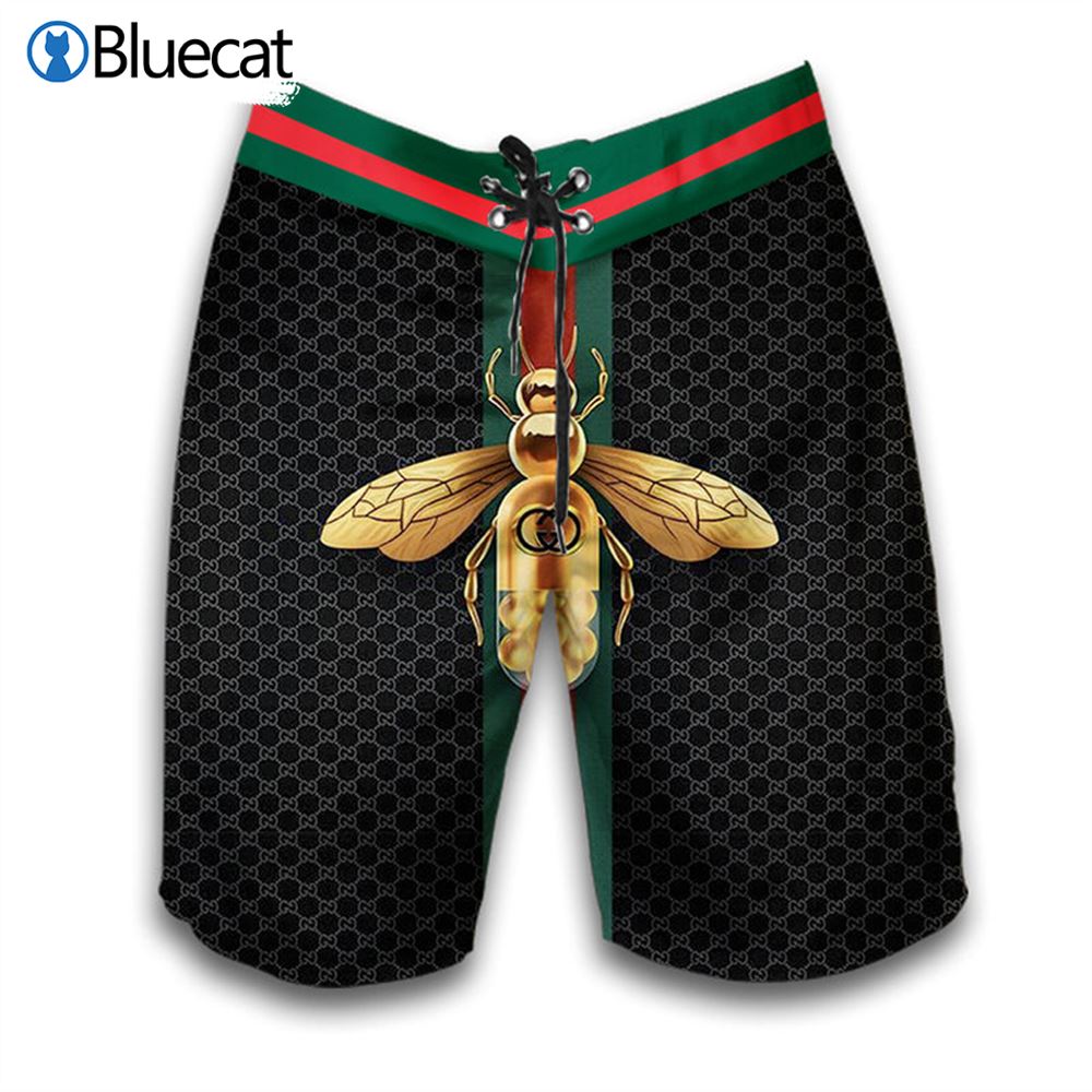 Gucci Pattern Navy 2022 Combo Hawaiian Shirt Beach Shorts And Flip Flop -  Bluecat