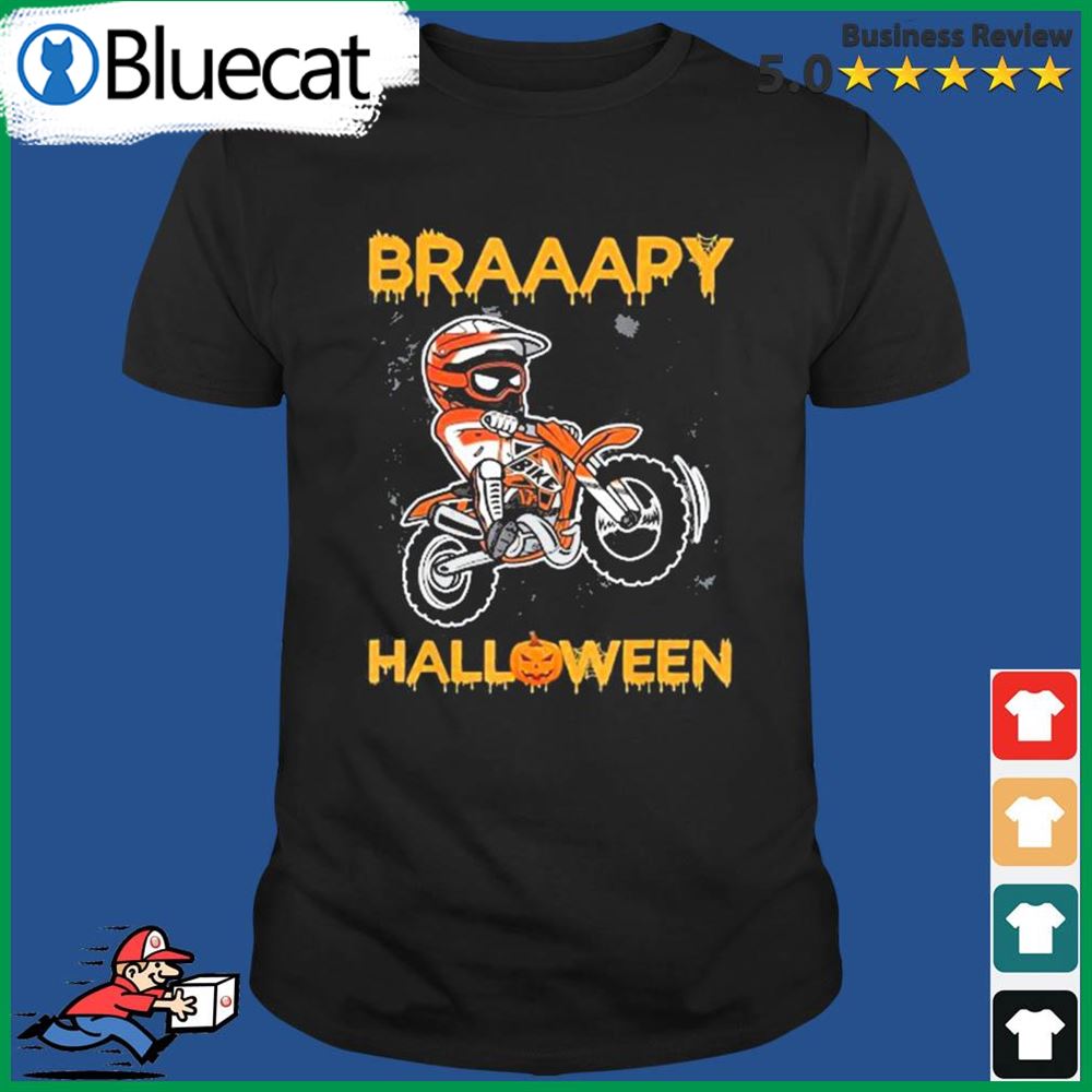 Halloween Dirt Bike Braaapy Halloween Shirt