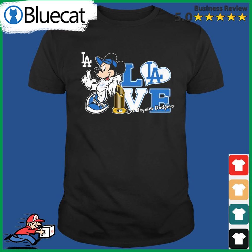 mickey mouse dodgers shirt
