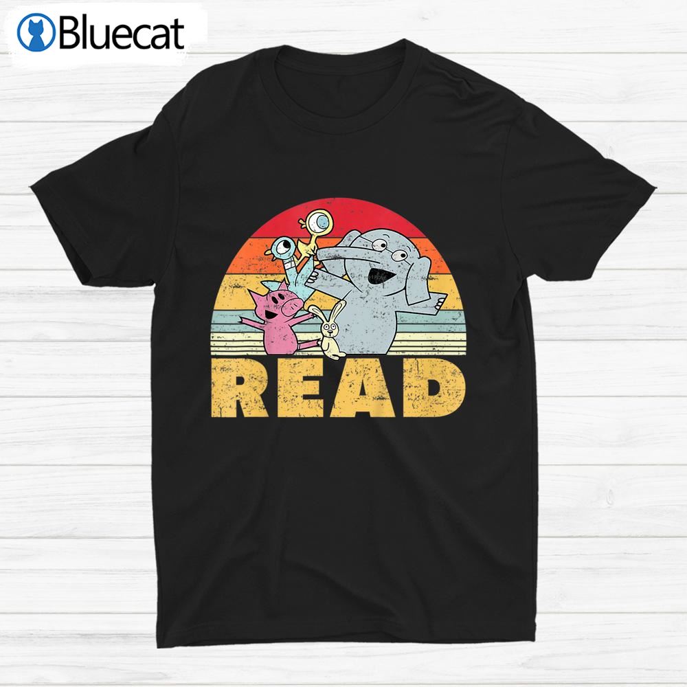 Teacher Library Read Book Club Piggie Elephant Pigeons Shirt