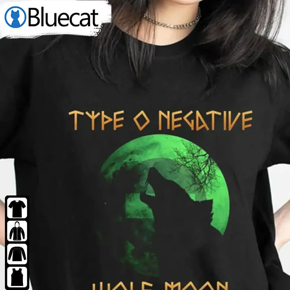Vintage Type O Negative Wolf Moon Shirt Merch Gifts Unisex