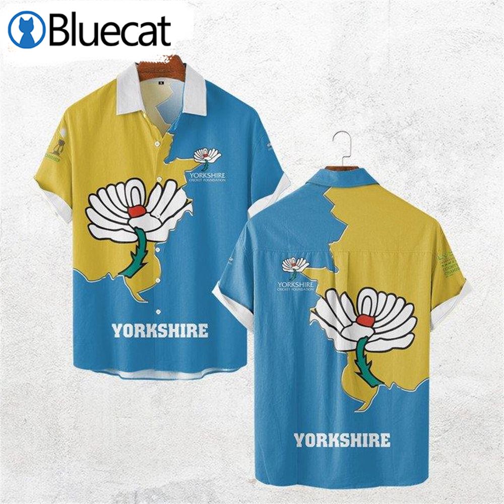 Yorkshire County Cricket Ligue 1 Hawaiian Shirt