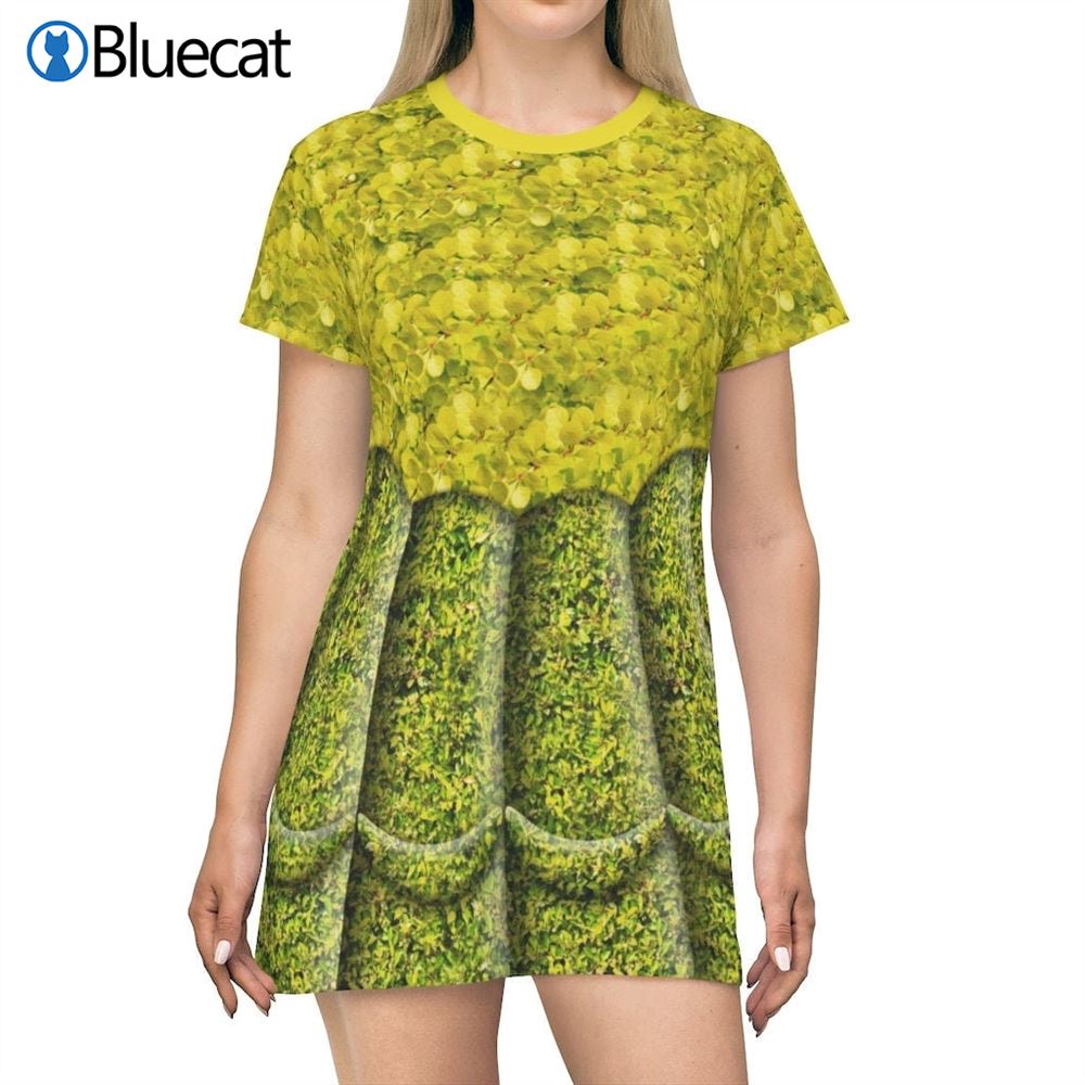 Belle Short Sleeve Dress Epcot Flower Garden Cosplay