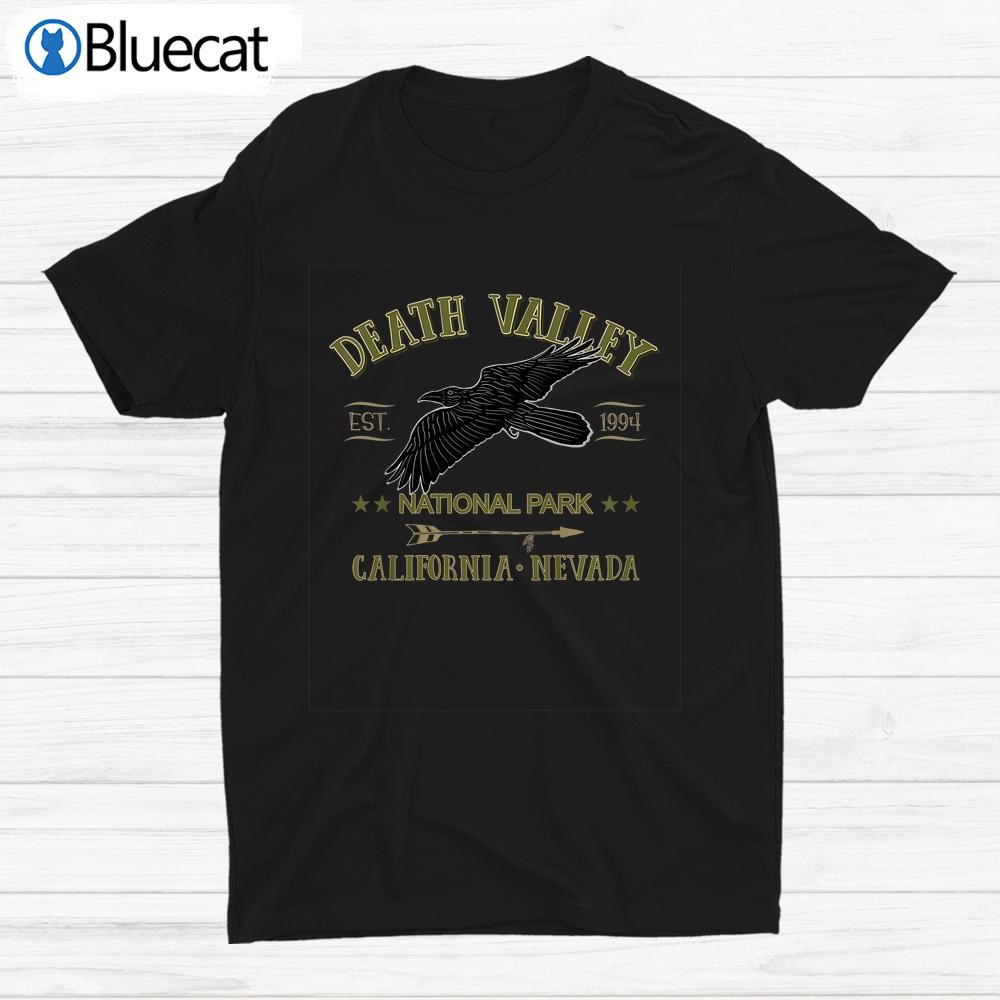 Death Valley National Park With Flying Raven Shirt