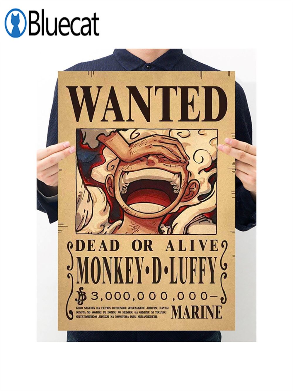 Luffy Wanted Poster One Piece Poster Manga 3 Billion Bounty Anime Wanted Poster