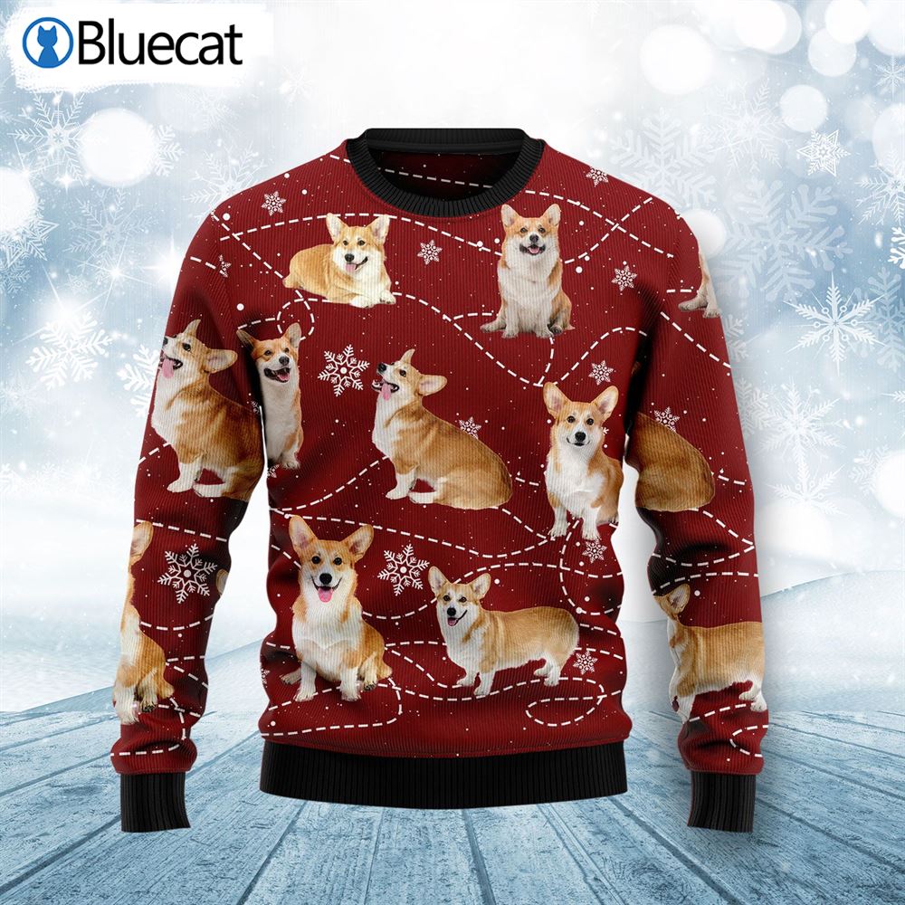 Pembroke Welsh Corgi Xmas Ugly Christmas Sweater