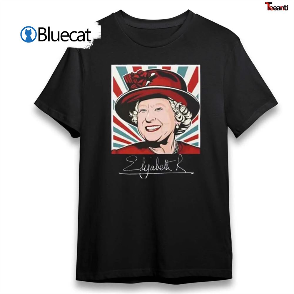 Queen Elizabeth Ii Rip 1926-2022 Signature T-shirt