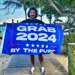 Grab 2024 by the Pussy Lets Go Brandon Fuck Joe Biden Trump Flag