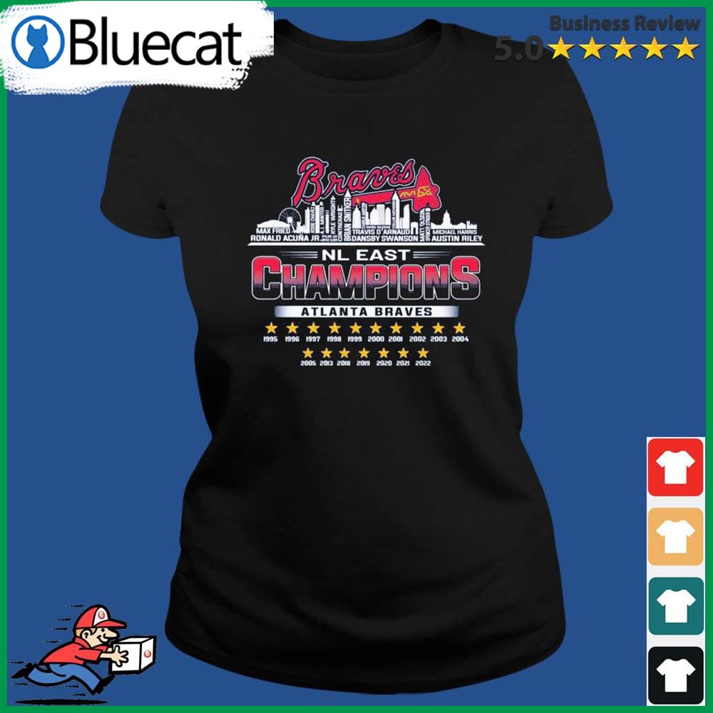 Atlanta Braves Skyline 2022 Nl East Division Champions Shirt - Bluecat